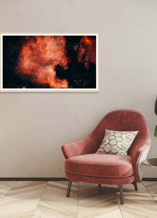 Cosmic Ember Abstract Astrophotography Print