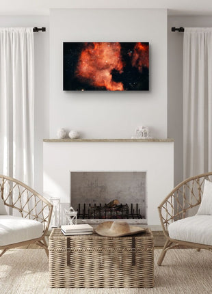 Cosmic Ember Abstract Astrophotography Print
