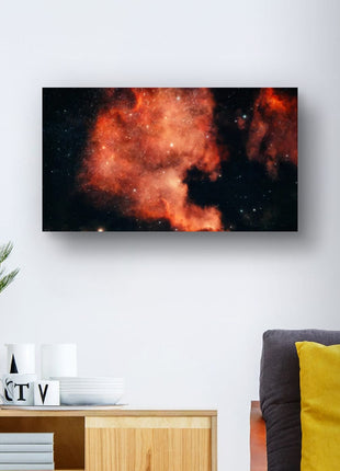 Cosmic Ember Abstract Astrophotography Print