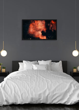 Cosmic Ember Abstract Astrophotography Print