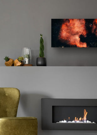 Cosmic Ember Abstract Astrophotography Print