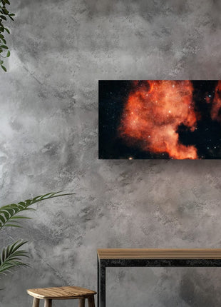 Cosmic Ember Abstract Astrophotography Print