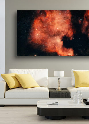 Cosmic Ember Abstract Astrophotography Print