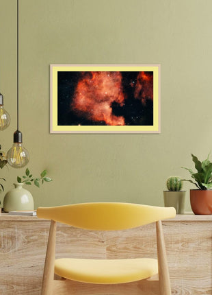 Cosmic Ember Abstract Astrophotography Print